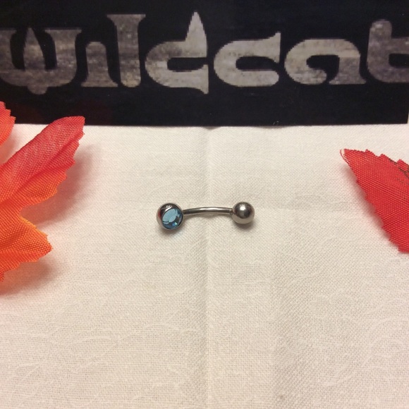 Wildcat Jeweled Mini Bananabell Belly Piercing - Picture 2 of 2